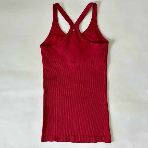 Red Ribbed Tank Top - Picture 2 of 8
